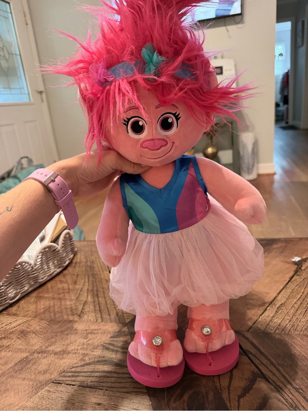 Build-A-Bear Trolls Poppy Plush With Sandals & Dress